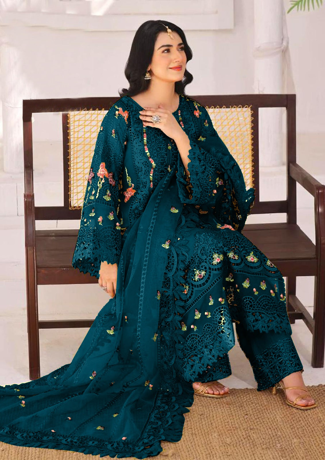 ANEELA Zinc Formal Organza (AY0012)